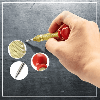 Precision borer tool – Spring-loaded punch for precise marking of holes