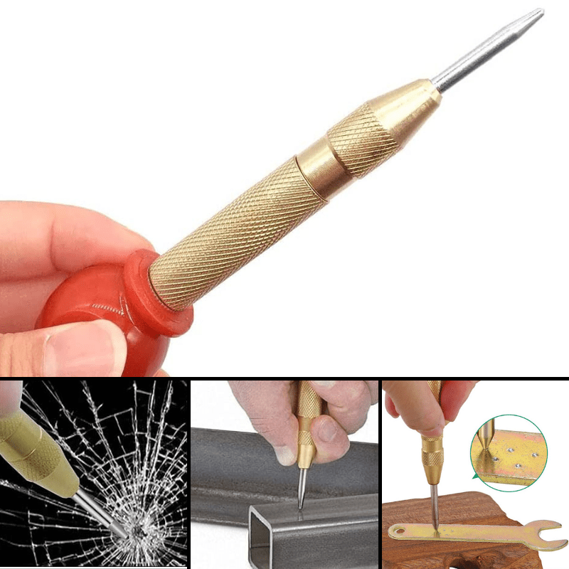 Precision borer tool – Spring-loaded punch for precise marking of holes