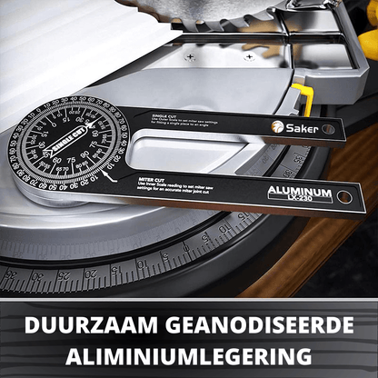 Precisionsgickar sågning hörnmätverktyg – Lasergraverad vinkelmätare för exakta trä- och kakelsnitt