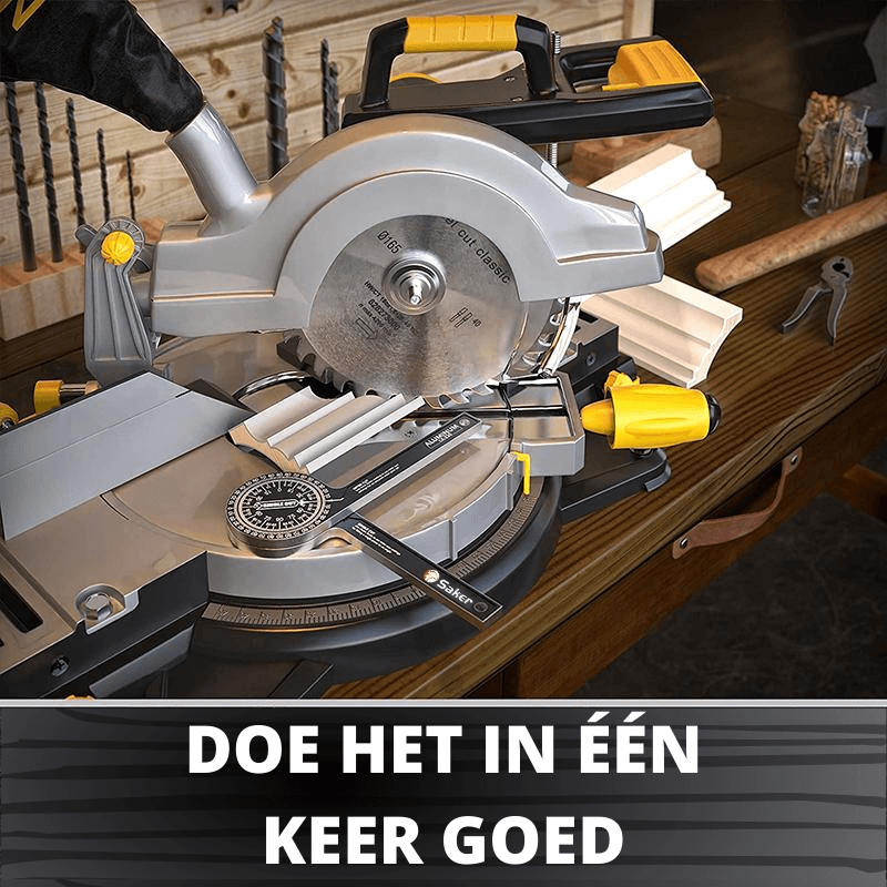 Precisionsgickar sågning hörnmätverktyg – Lasergraverad vinkelmätare för exakta trä- och kakelsnitt