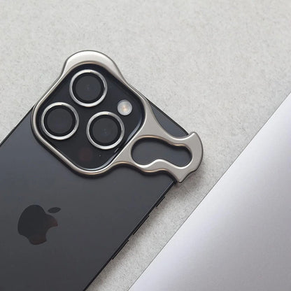 iPhone Fodral Klar Minimalistisk Metallkant Design