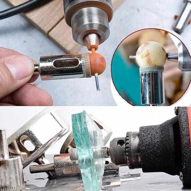 Premium-diamantborrset - 10-delars glas-, kakel- och stenborrset