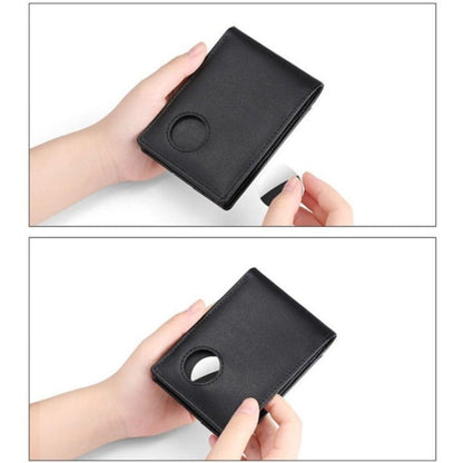 Läderplånbok Slim RFID-blockering med spårning