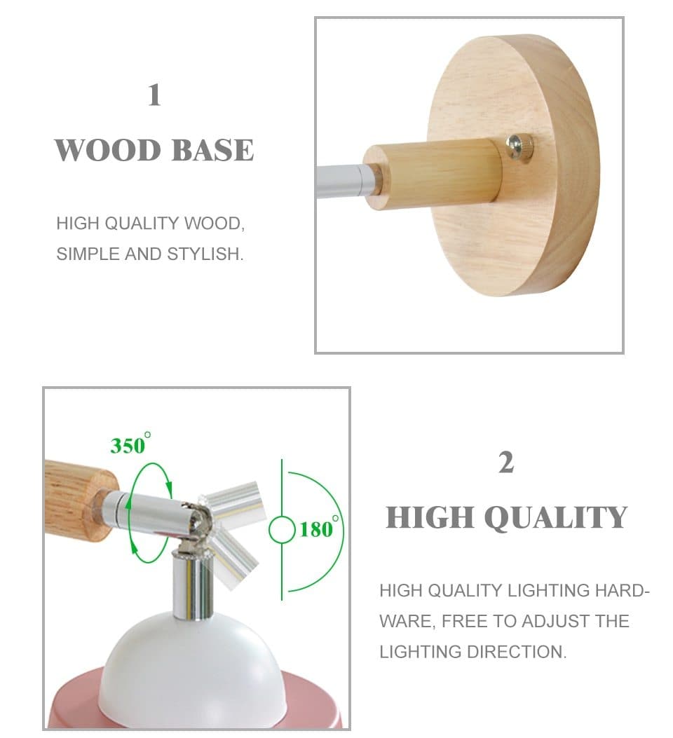 FlexiGlow - Svängbar Vägglampa med Dragkedjeswitch