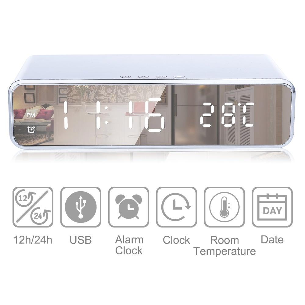 Carvallo – Trådlös Laddningsväckarklocka med Modern & Funktionell Design