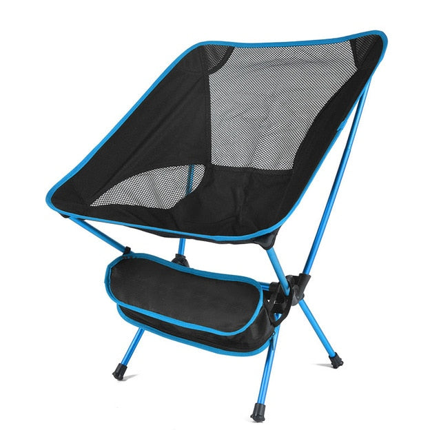 Carvallo Campingstol Ultralätt | Fällbar & Belastbar upp till 150 kg | Kompakt för Utomhus & Resor | 53x10 cm