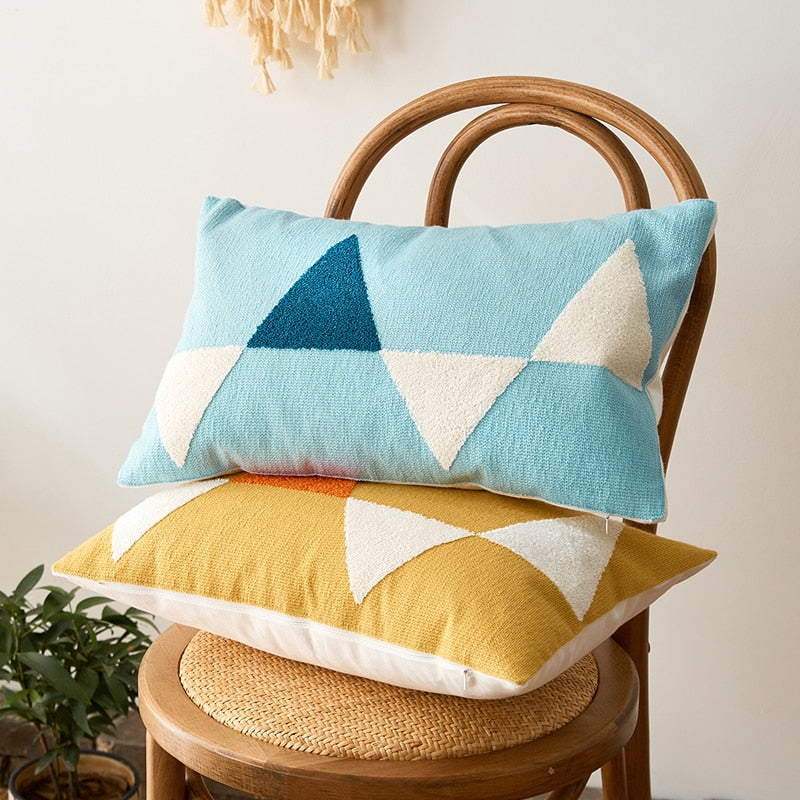 Carvallo Modern Geometrisk Lumbar Kuddeöverdrag
