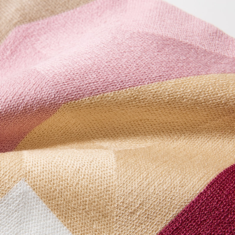 Carvallo Modern Geometrisk Lumbar Kuddeöverdrag