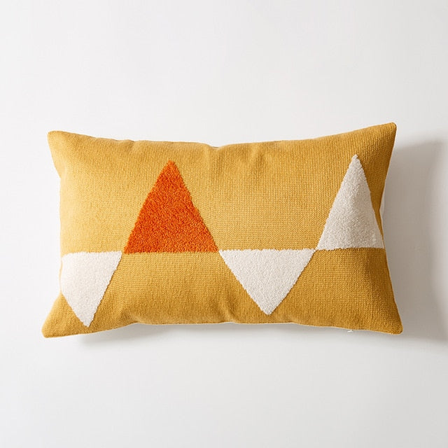 Carvallo Modern Geometrisk Lumbar Kuddeöverdrag