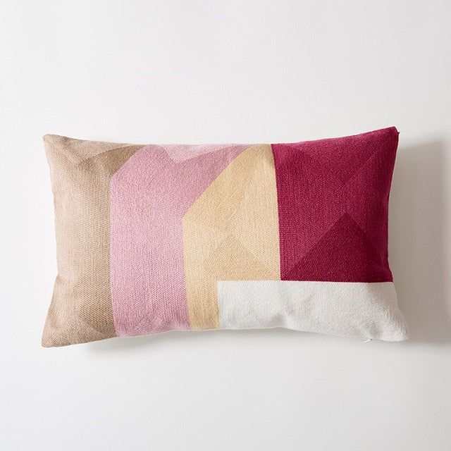 Carvallo Modern Geometrisk Lumbar Kuddeöverdrag
