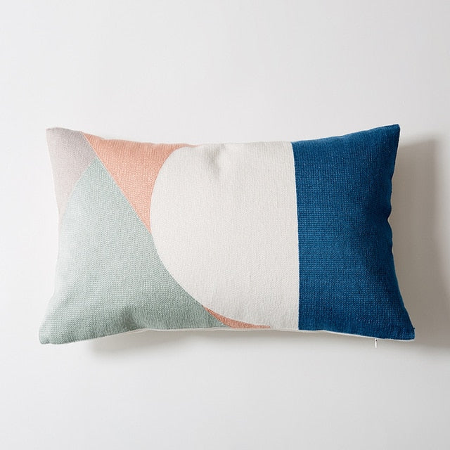 Carvallo Modern Geometrisk Lumbar Kuddeöverdrag