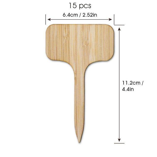 Carvallo – Växtskyltar av bambu för trädgård & dekoration