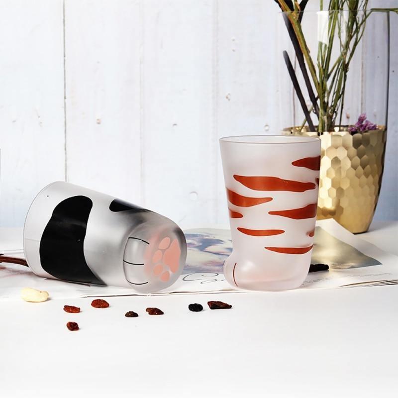 Carvallo – Lekfull kattpaws mugg gjord av värmebeständigt glas