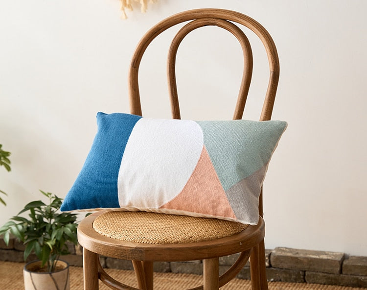 Carvallo Modern Geometrisk Lumbar Kuddeöverdrag