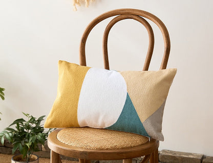 Carvallo Modern Geometrisk Lumbar Kuddeöverdrag