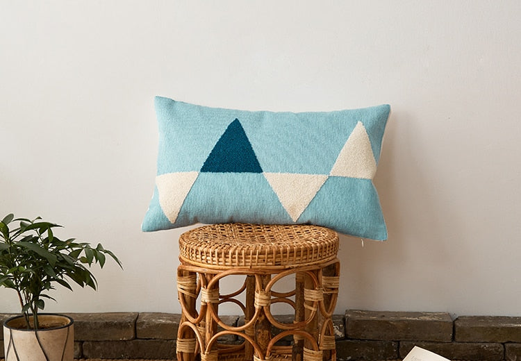 Carvallo Modern Geometrisk Lumbar Kuddeöverdrag