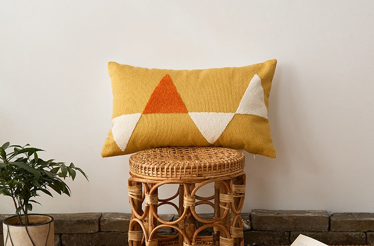 Carvallo Modern Geometrisk Lumbar Kuddeöverdrag