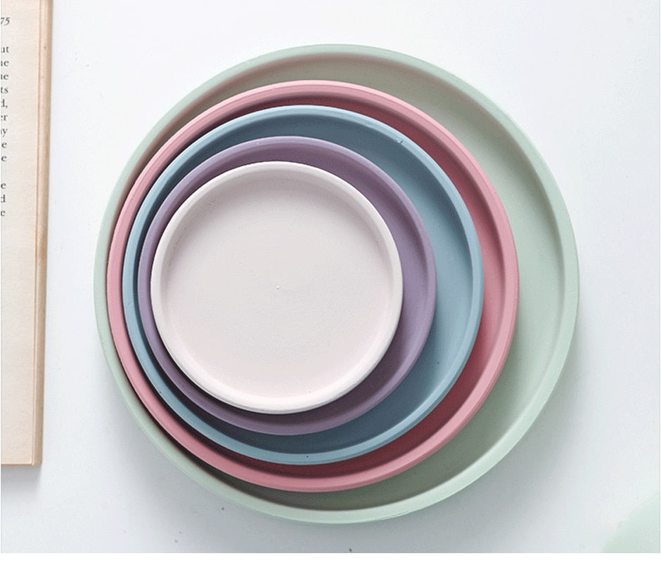 Royaleva All The Bright Colors Planter with Saucer Set