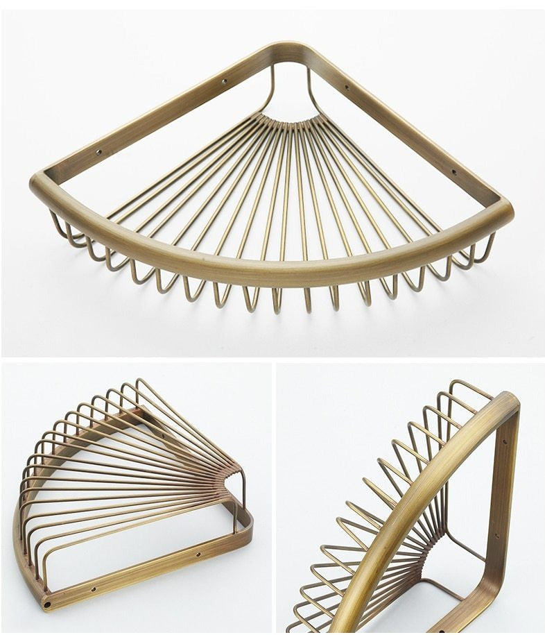 Royaleva Antik Brons Badaccessoarer – Vintage Koppar med Keramiska Accenter