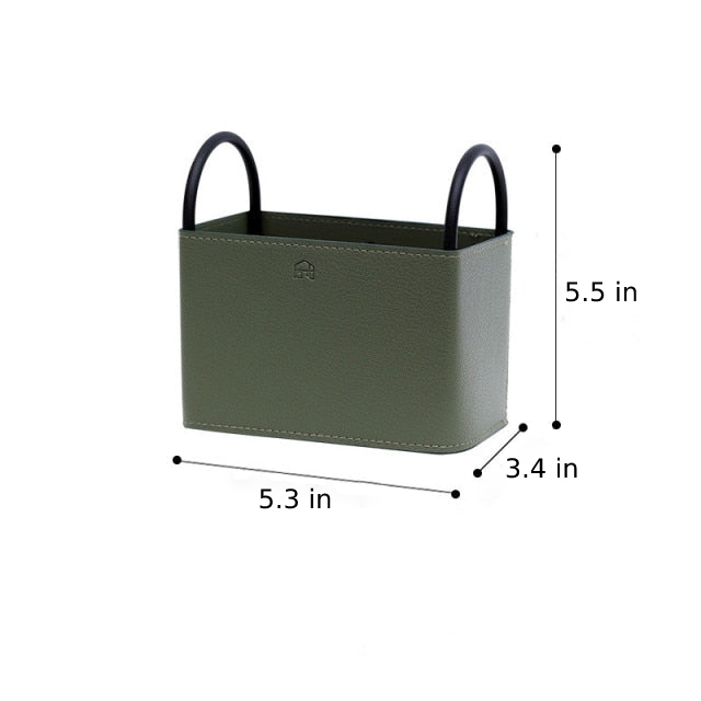 Carvallo Läder Förvaringskorg