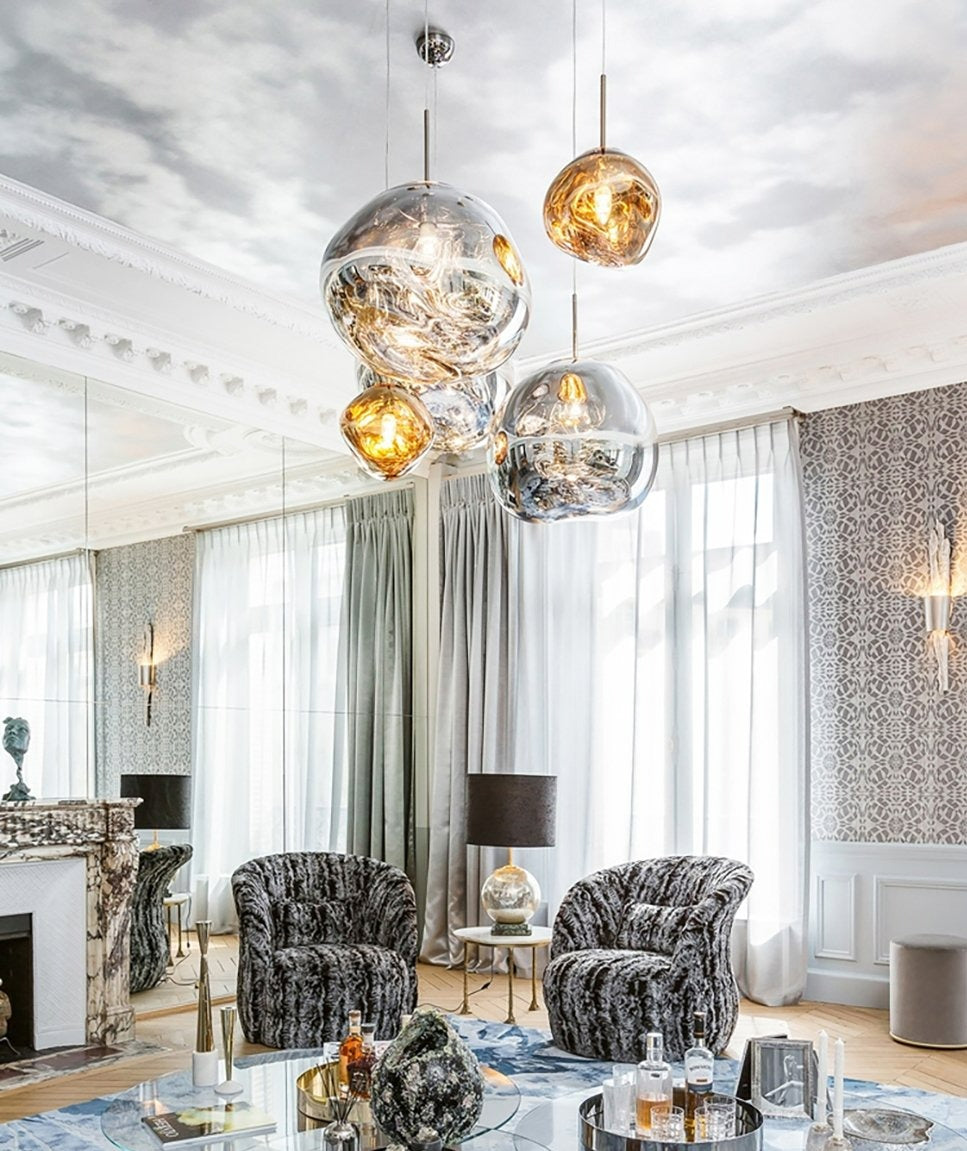 Ljusande Stilla Färgglada Taklampor