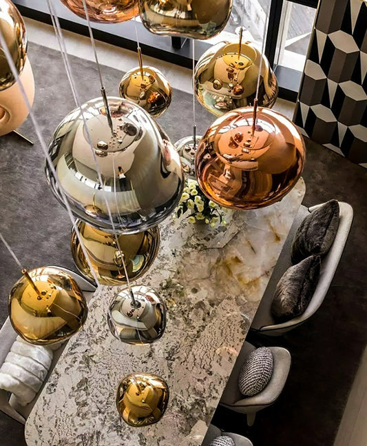 Ljusande Stilla Färgglada Taklampor