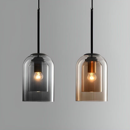 ScandiLume Light - Nordisk Postmodern Pendellampa med Dubbel Glas