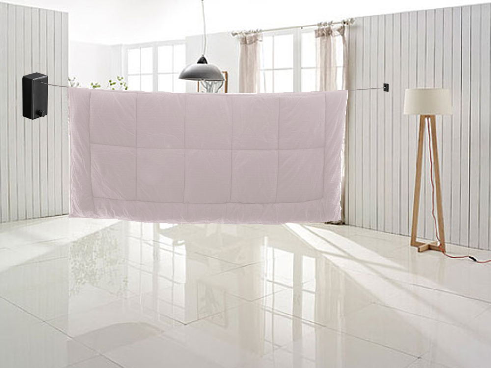 Carvallo tvättlina | Utsträckbar upp till 4,2 m | Montering utan borr | Rostfritt stål – Platsbesparande & Robust