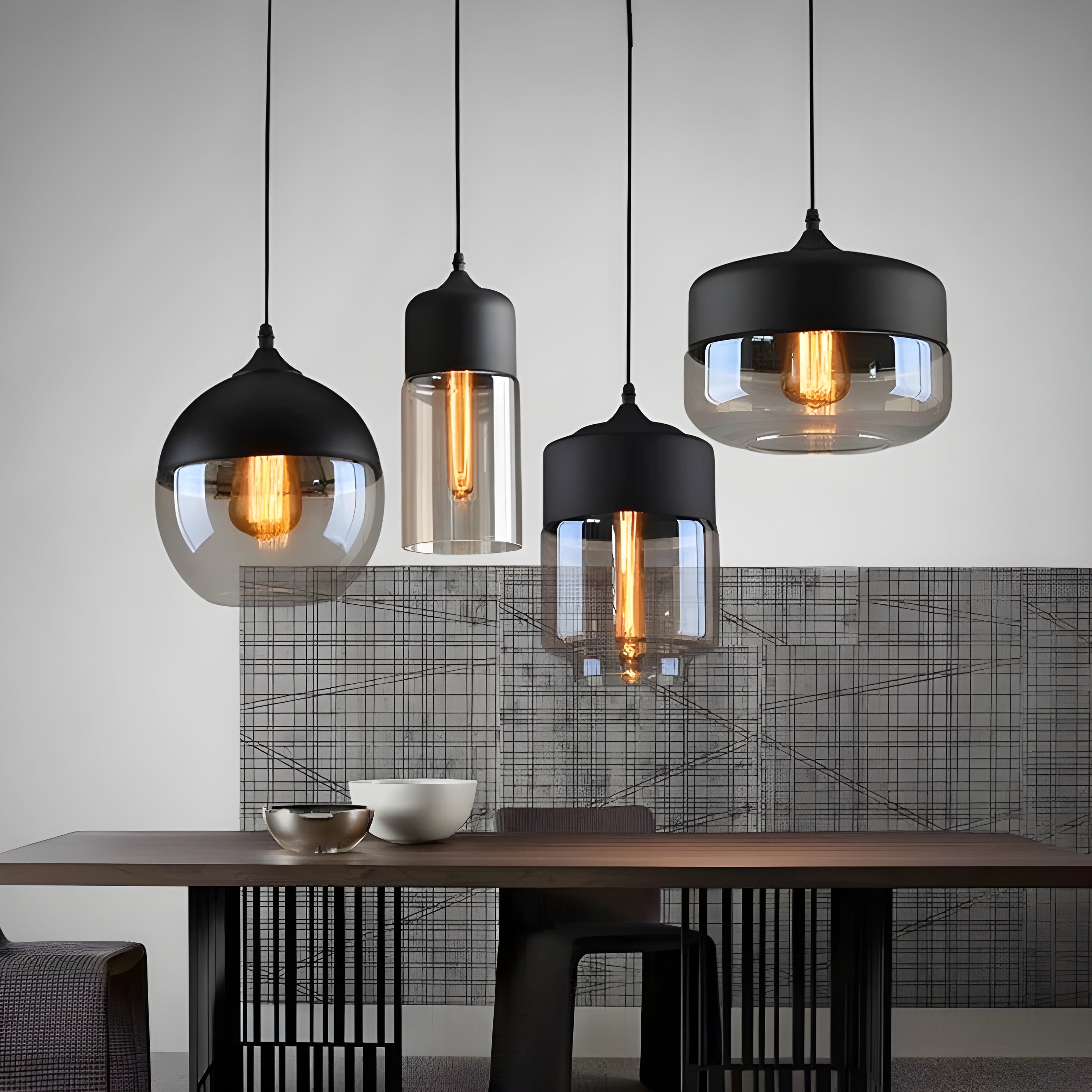 LED-Hänglampa i glas – Modern, skandinavisk design för stiliga vardagsrum