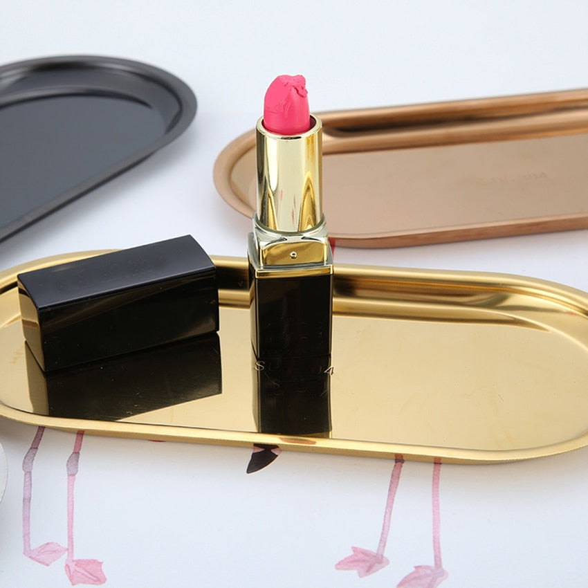 Carvallo – Minimalistisk Metall Displaybricka för Stilig Organisering