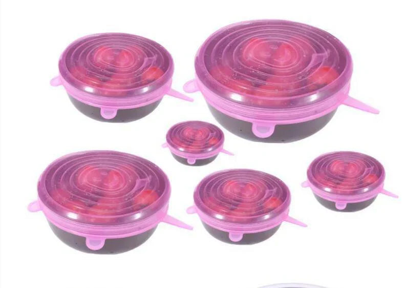 6-dela Set Flexibel Silikontaklock