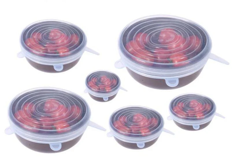 6-dela Set Flexibel Silikontaklock