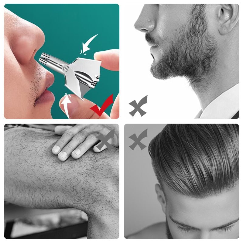 ProGroom - Näshårsutskärare i rostfritt stål för smärtfri grooming