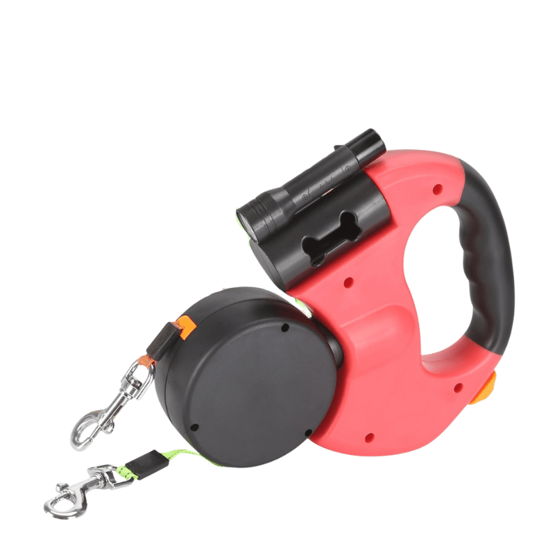 PROPET DUO – Dubbel utdragbar hundkoppel med LED-ficklampa