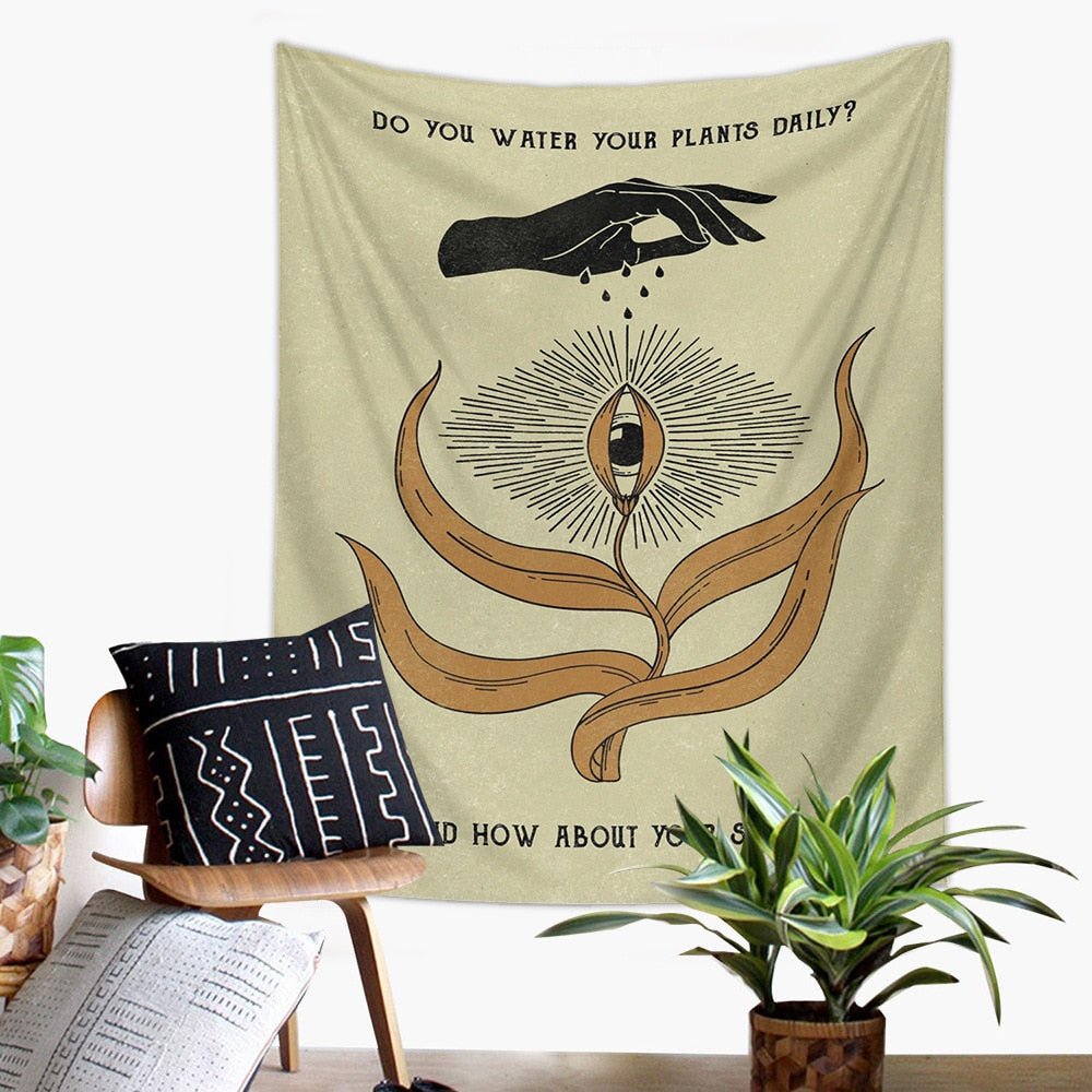 Psykedelisk Mandala Tapestry Vägghängande 100% Polyester