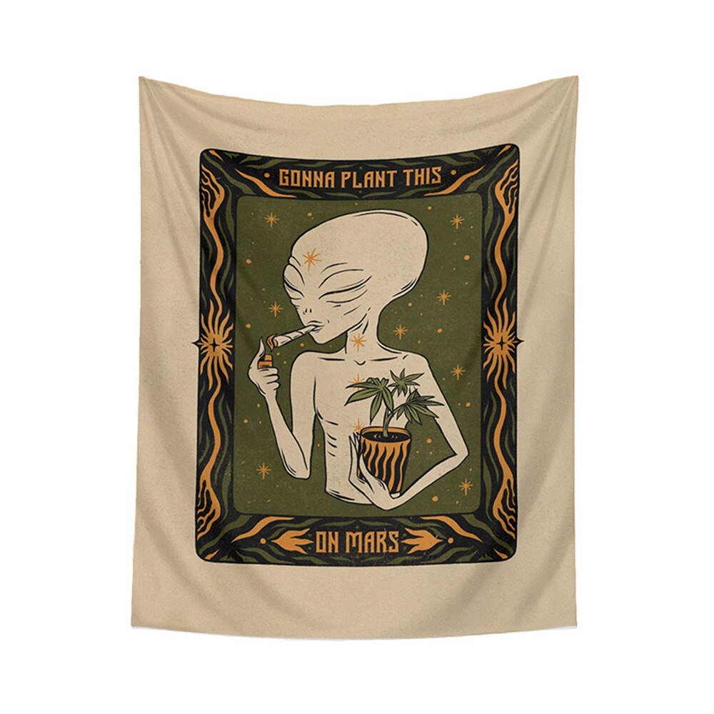 Psykedelisk Mandala Tapestry Vägghängande 100% Polyester