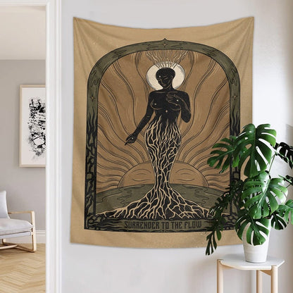 Psykedelisk Mandala Tapestry Vägghängande 100% Polyester