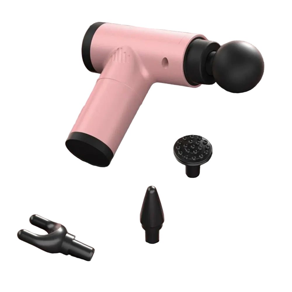 PulsePro Mini – Kompakt fascia pistol med 6 hastighetsinställningar &amp; 4 massagehuvuden