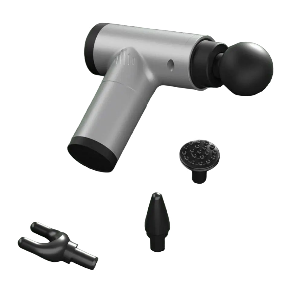 PulsePro Mini – Kompakt fascia pistol med 6 hastighetsinställningar &amp; 4 massagehuvuden