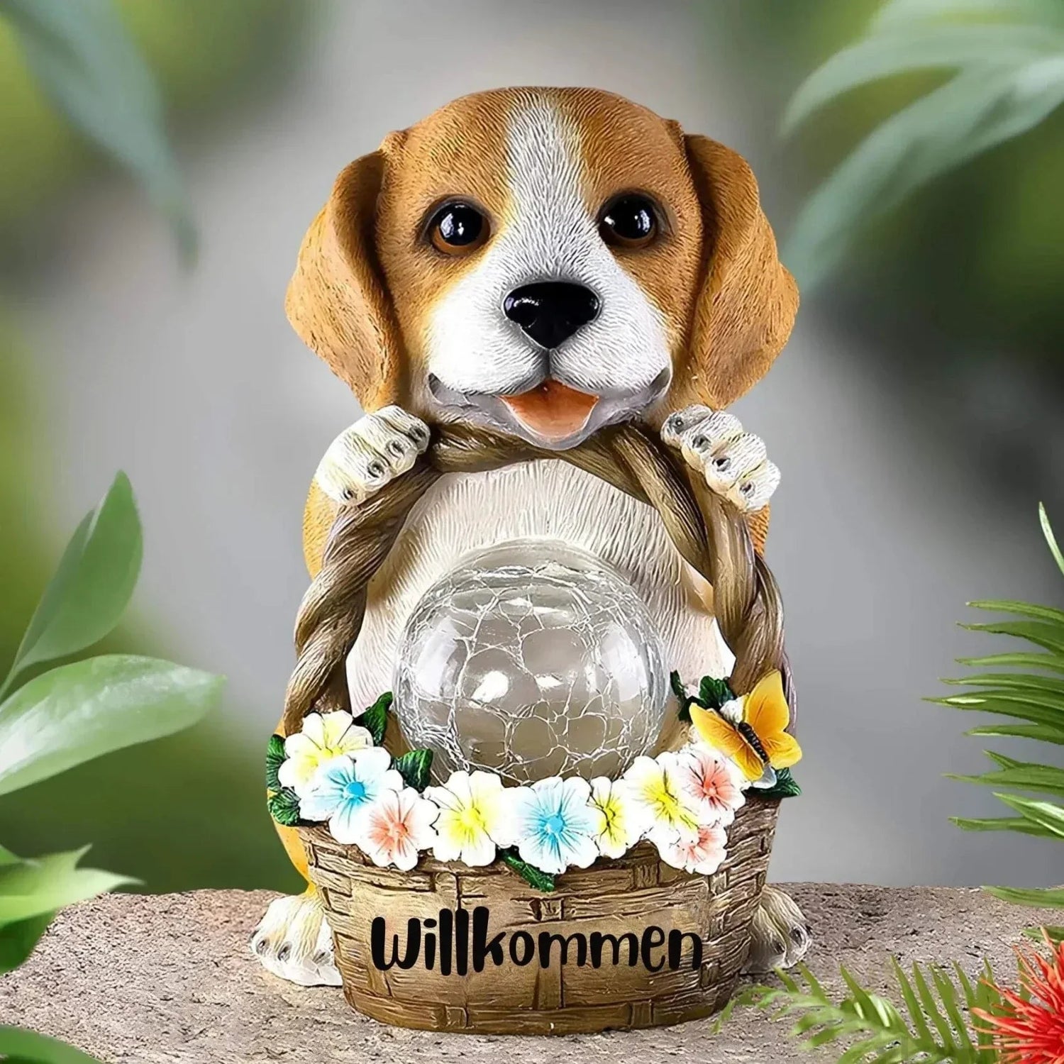 PawGlow - Charmig LED-stylus med söta hundfigurer för trädgårdsinredning