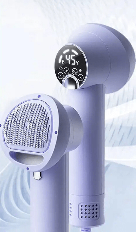 PurrfectDry – Tyst 2-i-1 husdjurtork och borste för stressfri vård