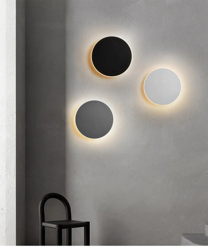 SleekGlow - Modern Rund LED Vägglampa