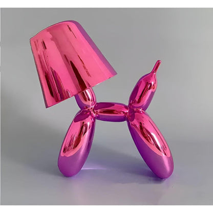 Pawsitive Glow: Kreativ elektropläterad hundlampa för det trendiga hemmet eller kontoret