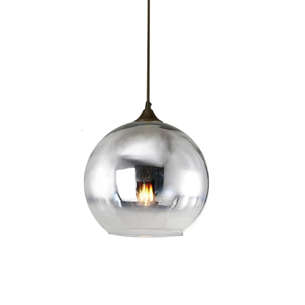 SphereGlow - Modern Glasklar Industrial LED- Handlamp för Kök och Matrum