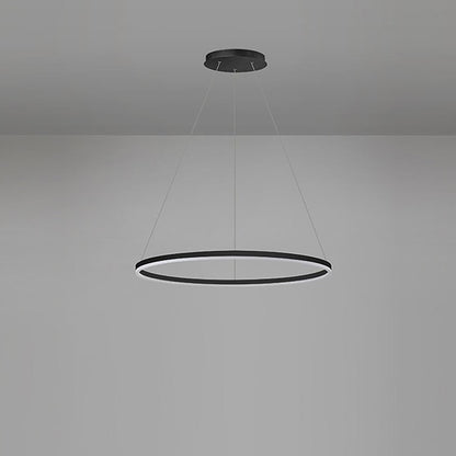 Modern svart LED hängande taklampa