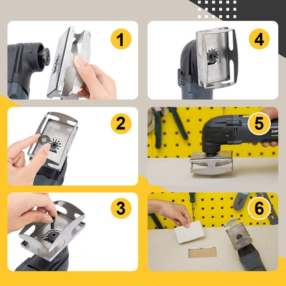 QuickSlot Pro Schneider – Precise square and rectangle cutter for multitools