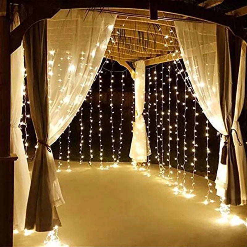 Royaleva Fairy Curtain Lights - Vattentålig med 8 Belysningslägen