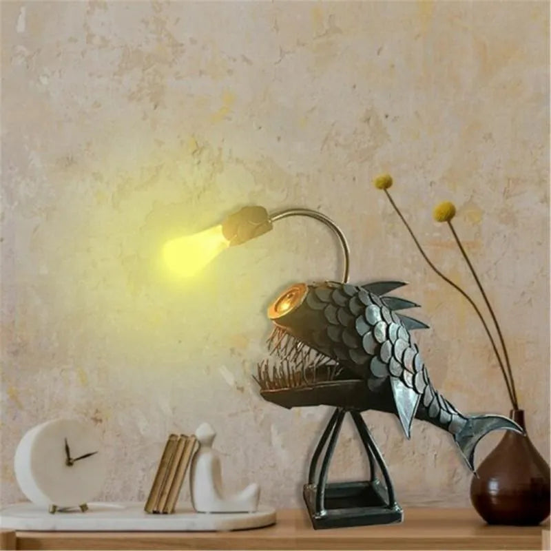 Royallure Angler Fish Lamp – USB Driven LED Nattlampa för Eccentrisk Heminredning