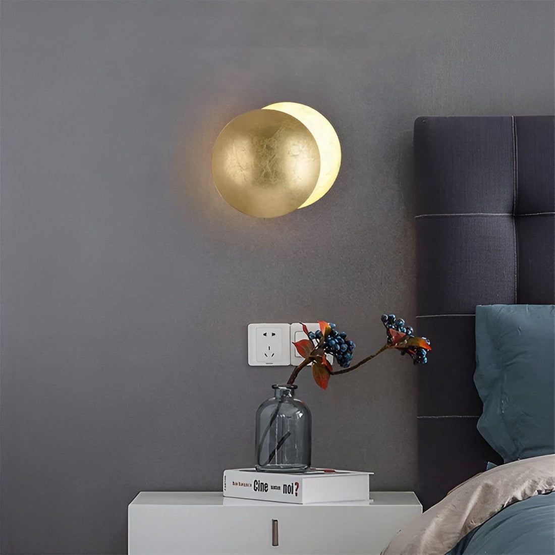 Lunar Shine - Lyxig modern Eclipse-vägglampa för inomhusbruk