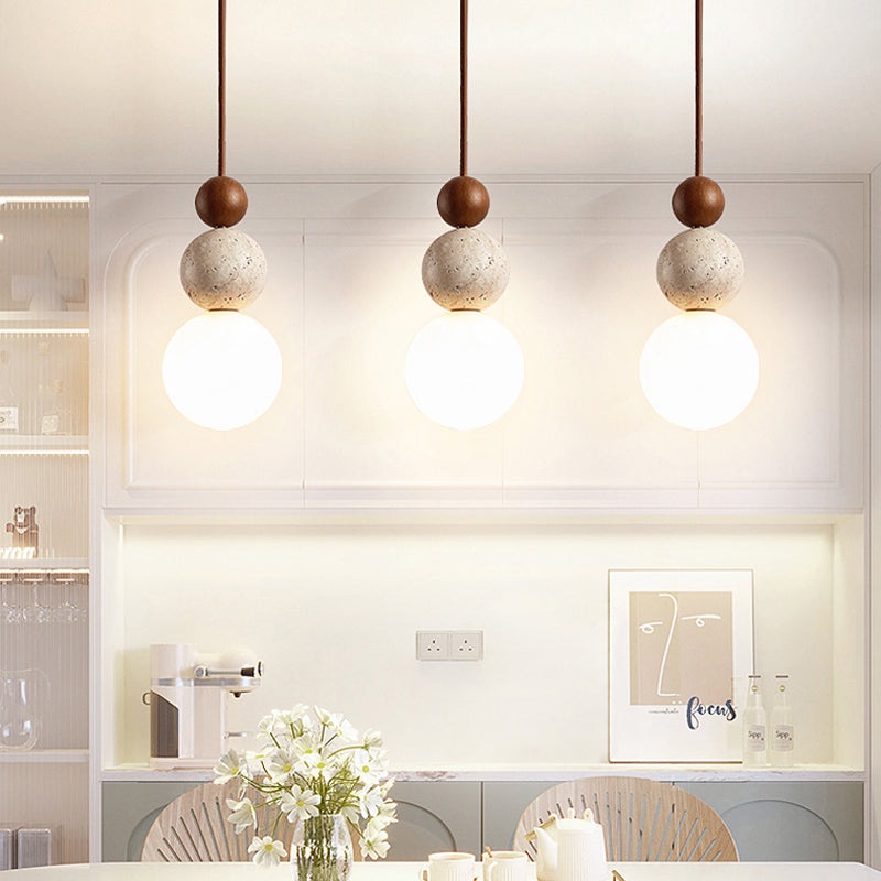 OpalEssence - Modern Travertin Pendellampa